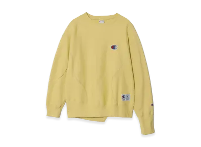 UNDERCOVER x Champion Cotton Polyester Fleece Lined Sweat Pullover "Light Yellow"