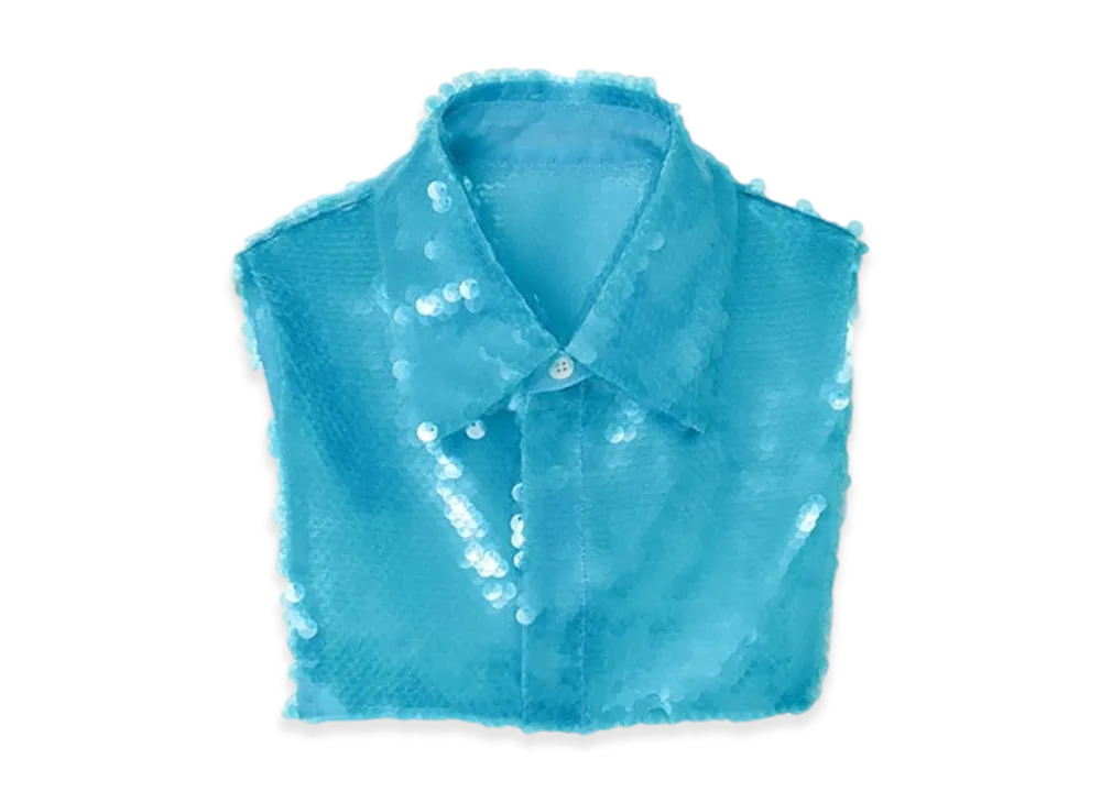 UNDERCOVER Sequin Collar "Turquoise"