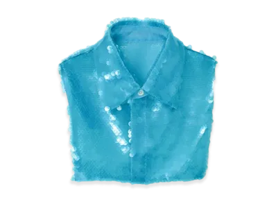 UNDERCOVER Sequin Collar "Turquoise"