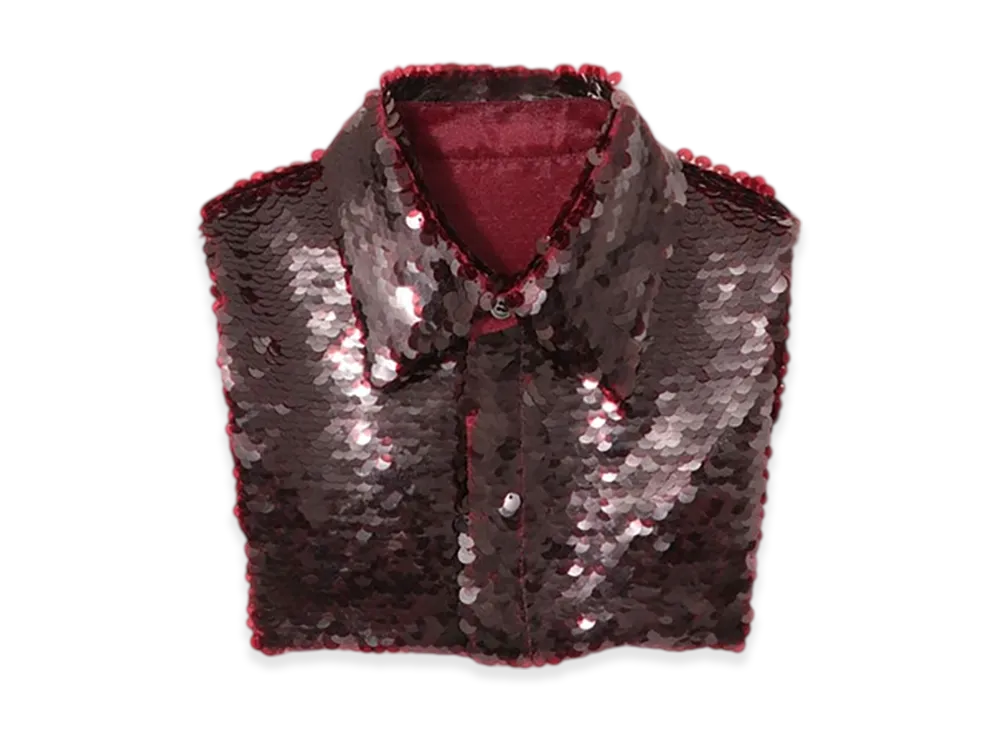 UNDERCOVER Sequin Collar "Bordeaux"
