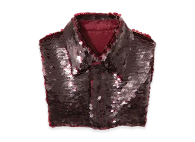 UNDERCOVER Sequin Collar "Bordeaux"