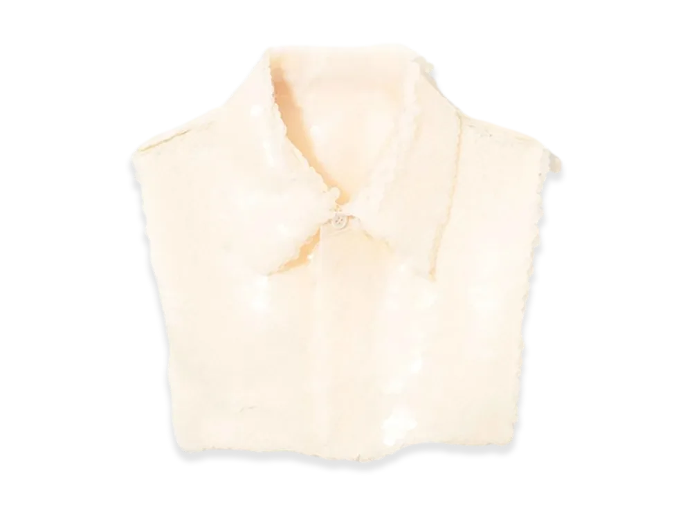 UNDERCOVER Sequin Collar "Ivory"