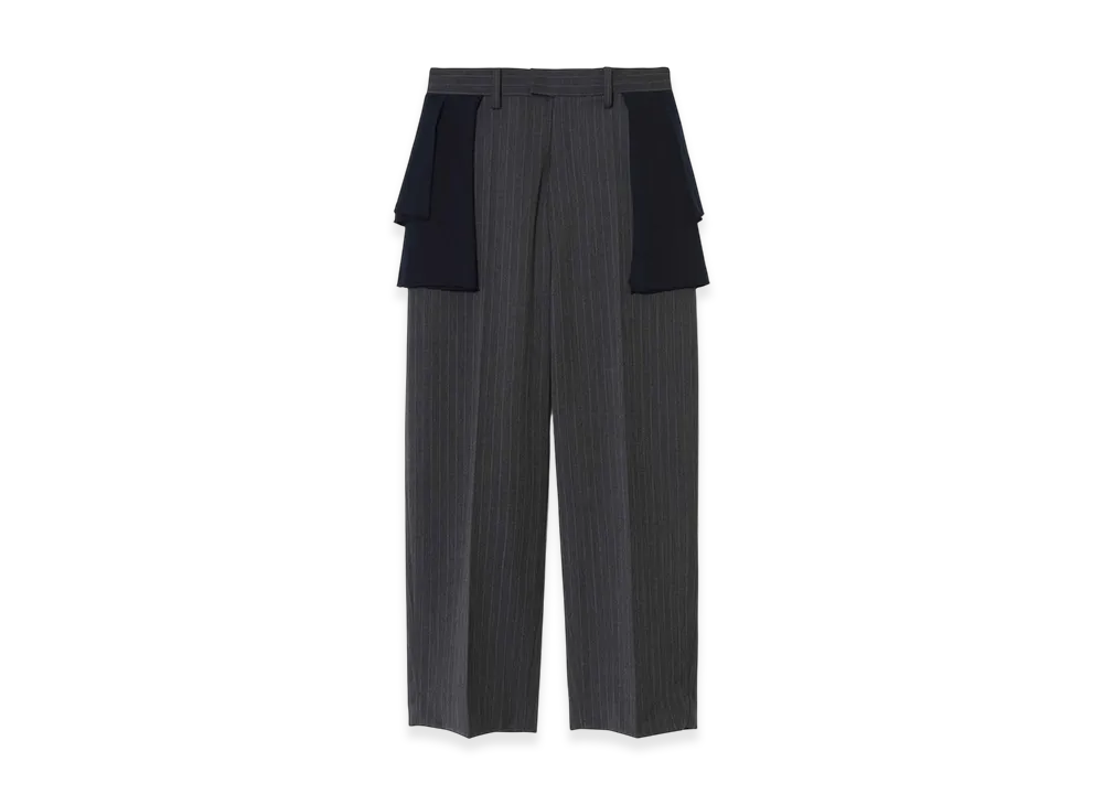 UNDERCOVER Polyester Wool Slacks "Charcoal St"
