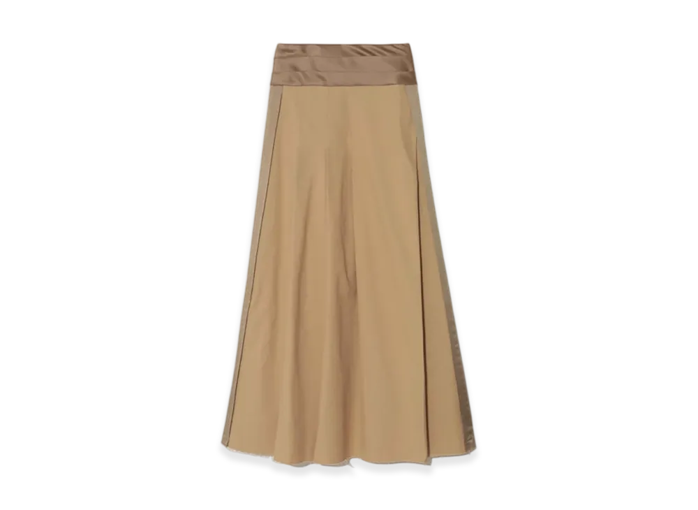 UNDERCOVER Cotton Long Skirt "Lightbeige"