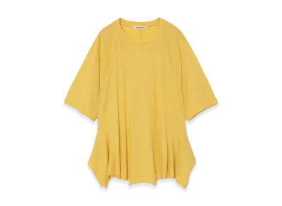 UNDERCOVER Cotton T-shirt Custom Cut and Sewn "L.Yellow"