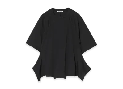 UNDERCOVER Cotton T-shirt Custom Cut and Sewn "Black"