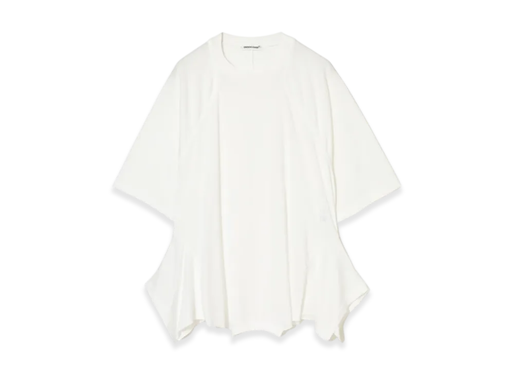 UNDERCOVER Cotton T-shirt Custom Cut and Sewn "White"