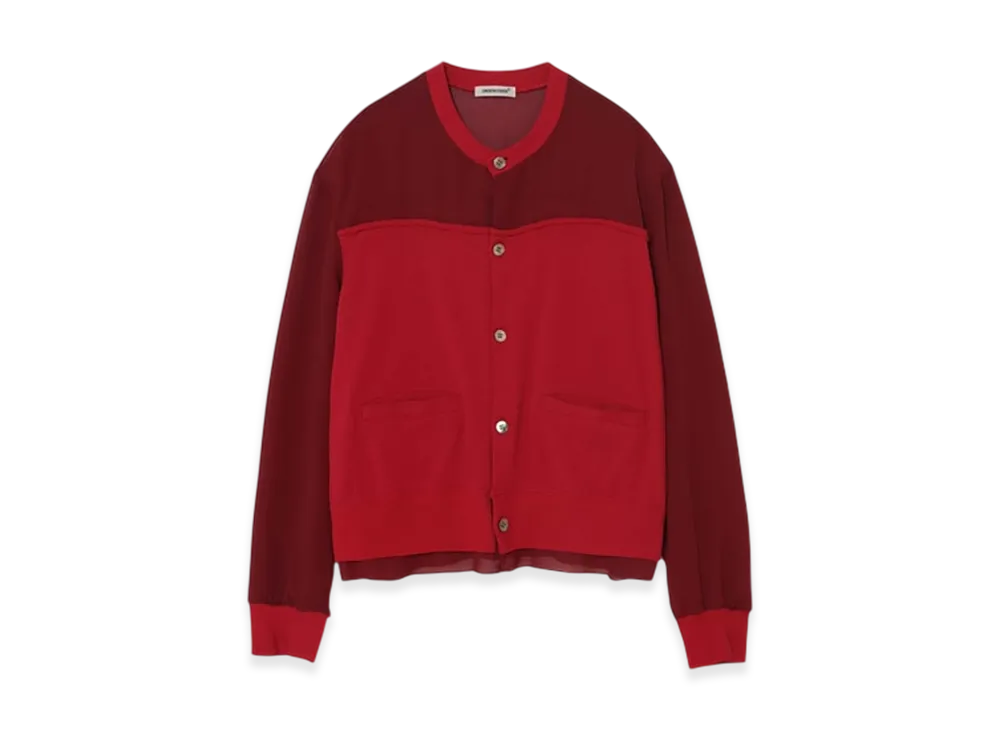 UNDERCOVER Georgette Cardigan "Red"