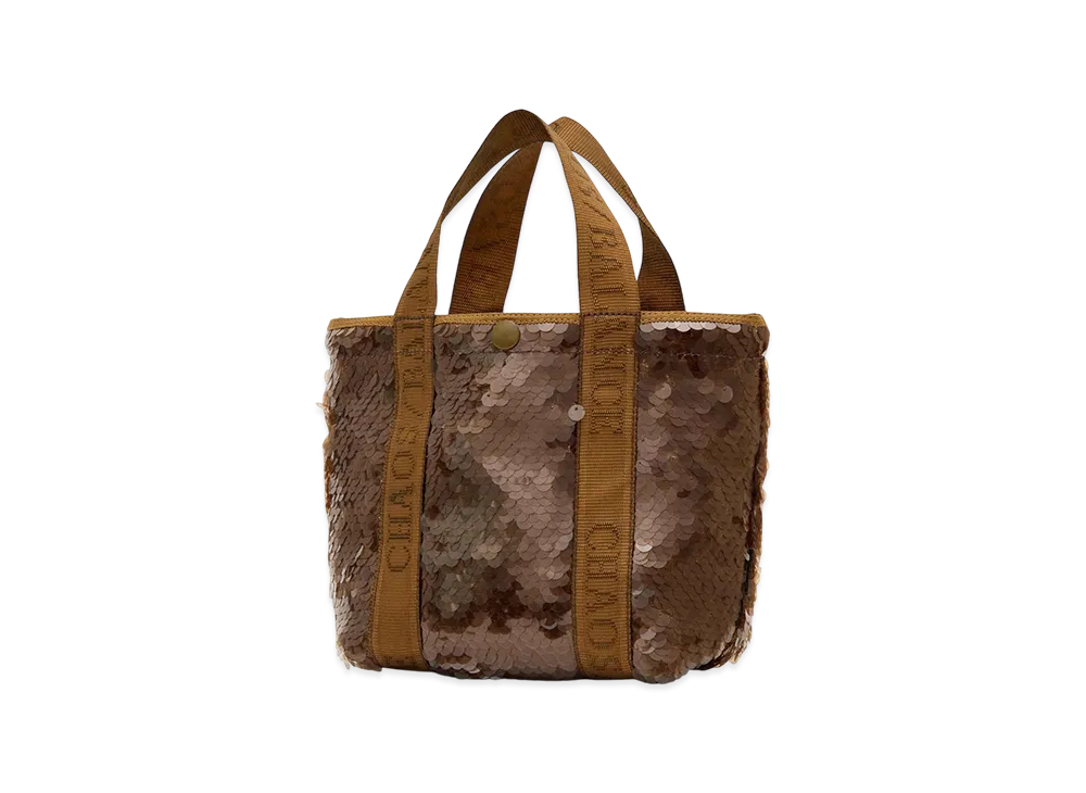 UNDERCOVER 2-Way Sequin Tote Bag "Brown"