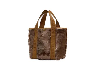 UNDERCOVER 2-Way Sequin Tote Bag "Brown"