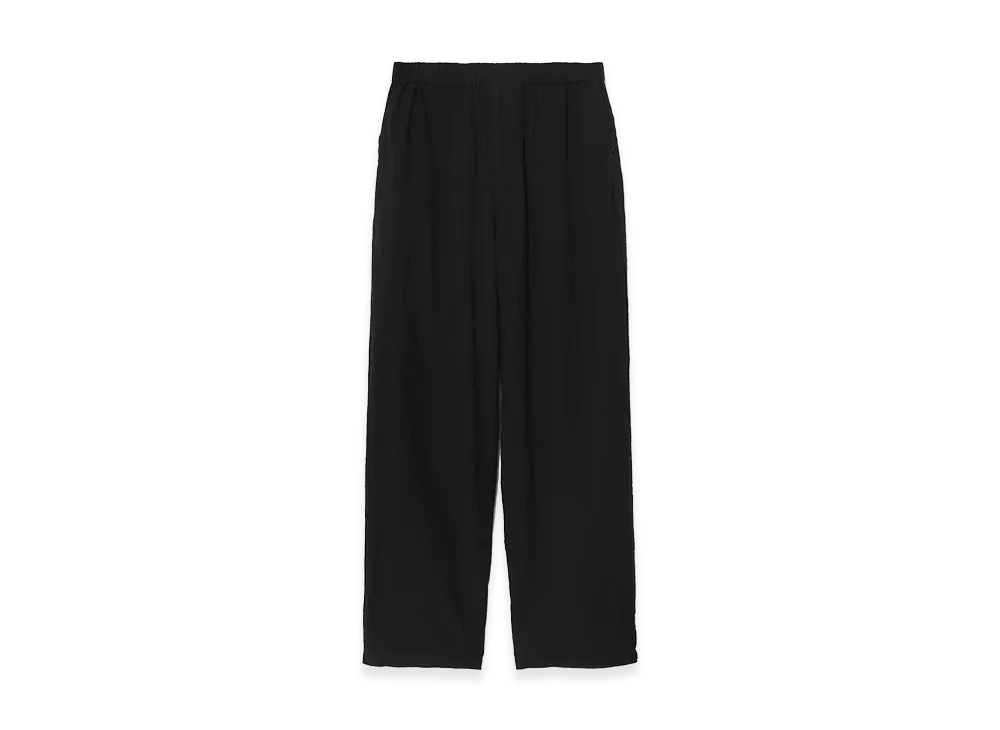 UNDERCOVER Linen Ramie Blend Cotton Easy Pants "Black"