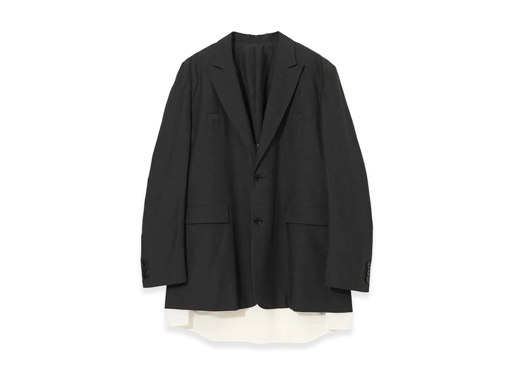 UNDERCOVER Cotton Linen Big Jacket "Charcoal"