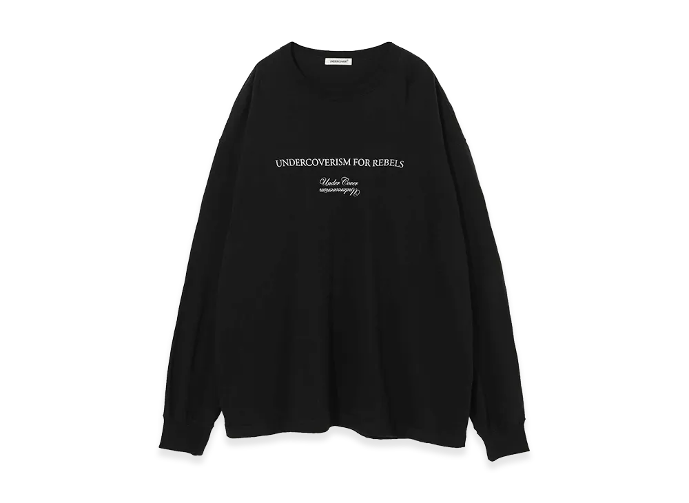 UNDERCOVER Cotton Rayon Long Sleeve T-shirt "Black"
