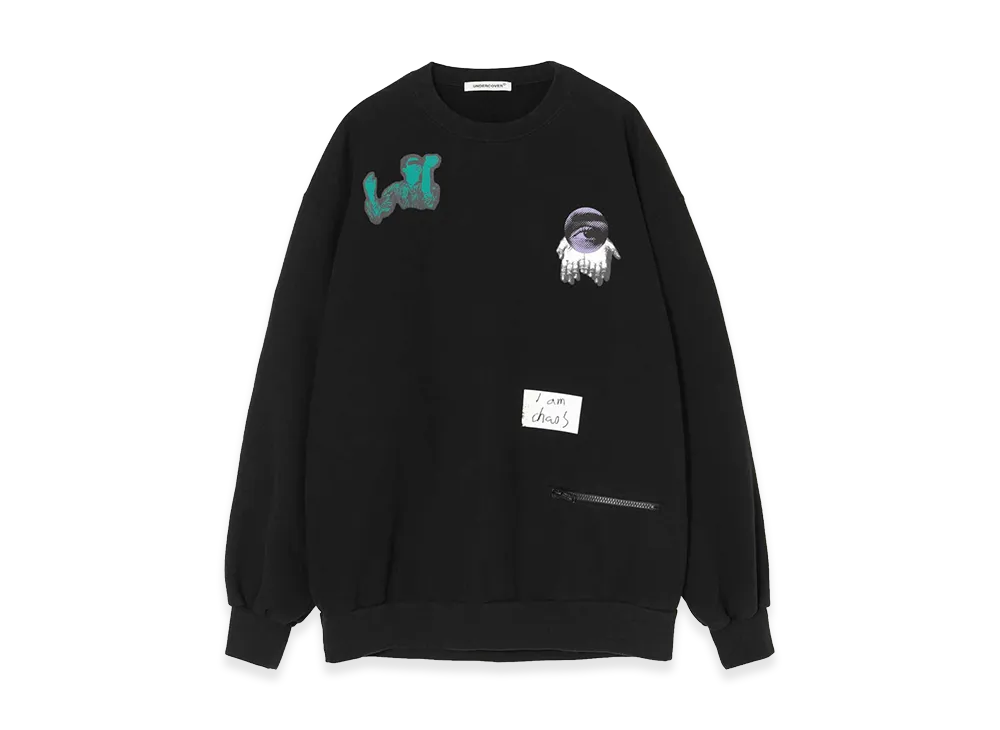 UNDERCOVER Cotton French Terry Sweat Pullover "Black"