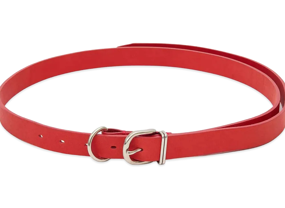 UNDERCOVER Cowhide Leather Belt "Red"