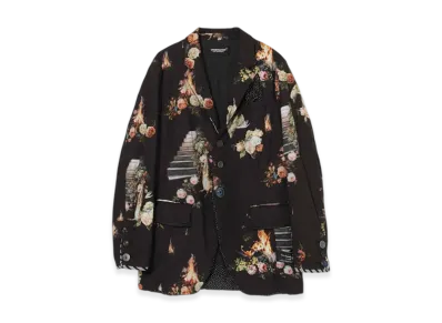 UNDERCOVER Padded Cotton Patterned Jacket "Black Base"