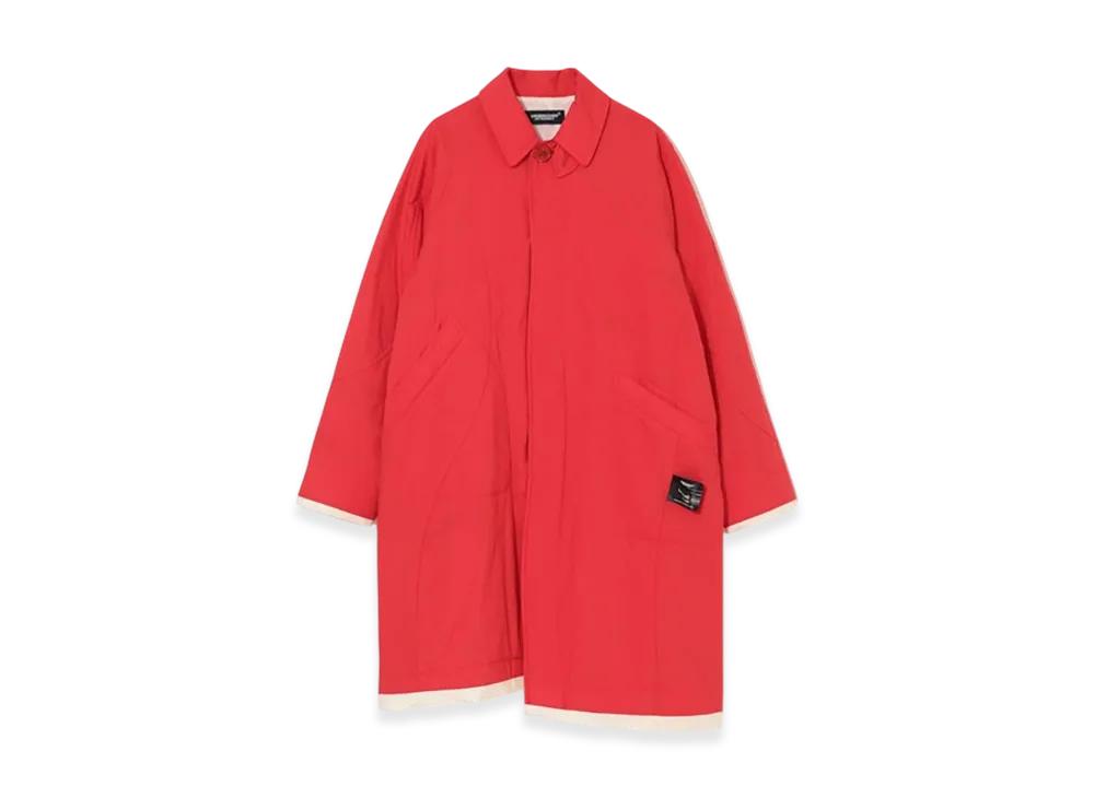 UNDERCOVER Padded Cotton Soutien Collar Coat "Red"