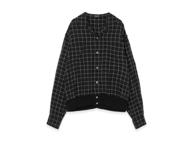 UNDERCOVER Rayon Open Collar Shirt "Black"