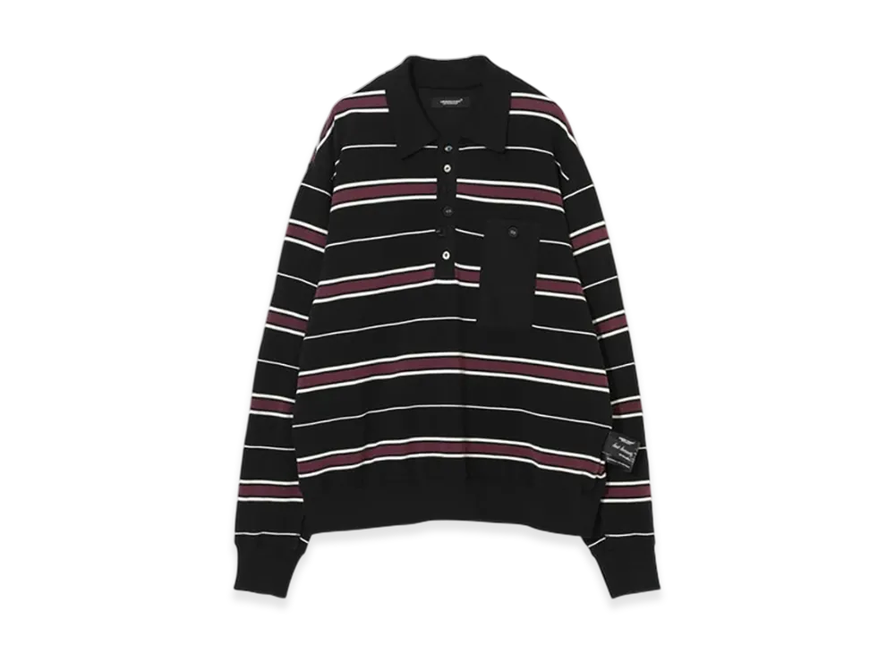 UNDERCOVER Cotton Polo Shirt "Blk Border"