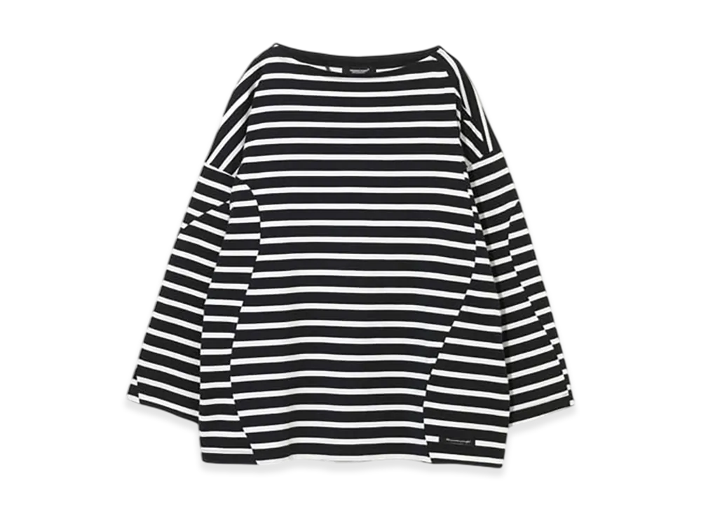 UNDERCOVER Cotton Boat Neck Cut & Sewn "Blk Border"