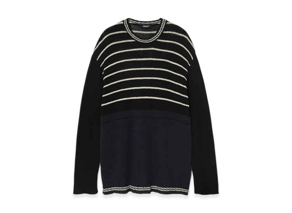 UNDERCOVER Cotton Hemp Knit Pullover "Black"