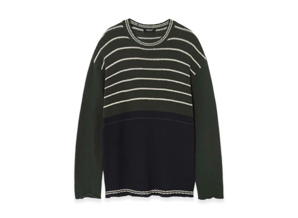 UNDERCOVER Cotton Hemp Knit Pullover "Dark Green"