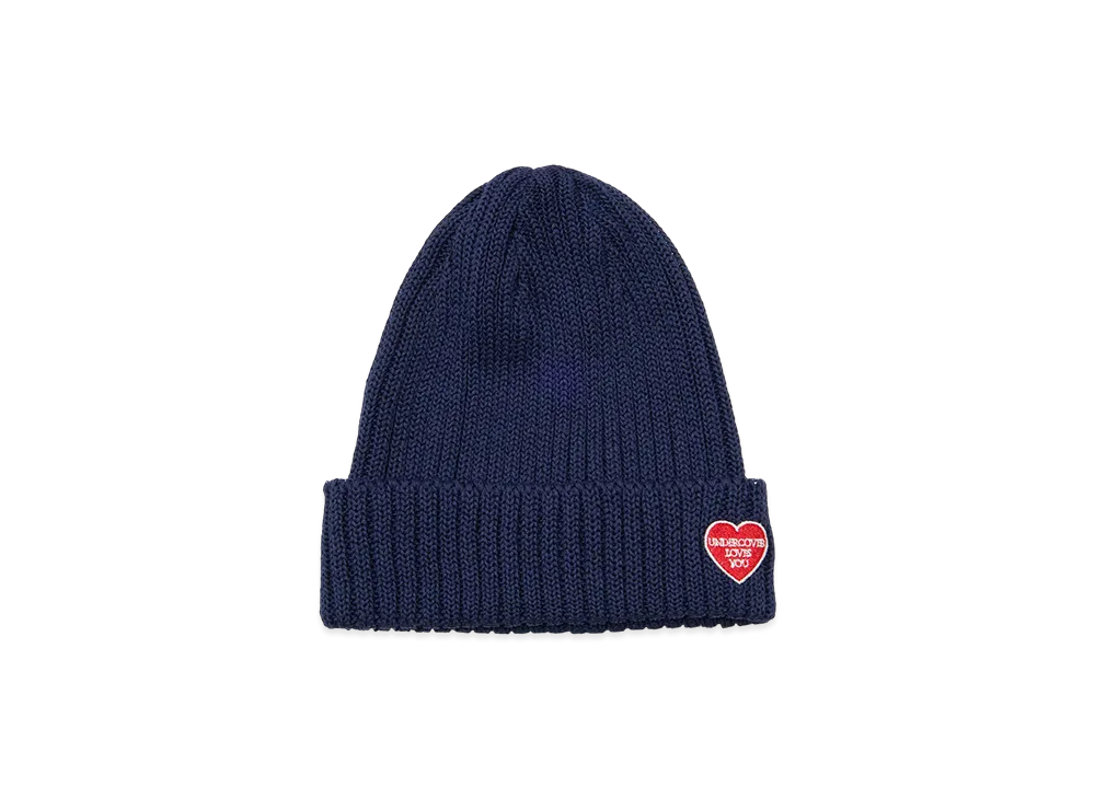 UNDERCOVER Linen Polyester Knit Cap "Navy"