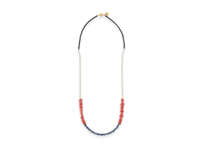 UNDERCOVER Brass x Beads Necklace "Dark Blue"