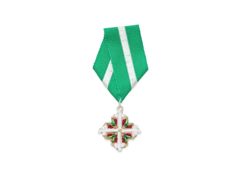 UNDERCOVER Medal Brooch "Light Green"