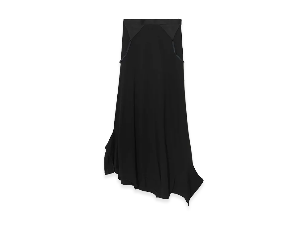 UNDERCOVER Cotton T-Shirt Deconstructed Long Skirt "Black"