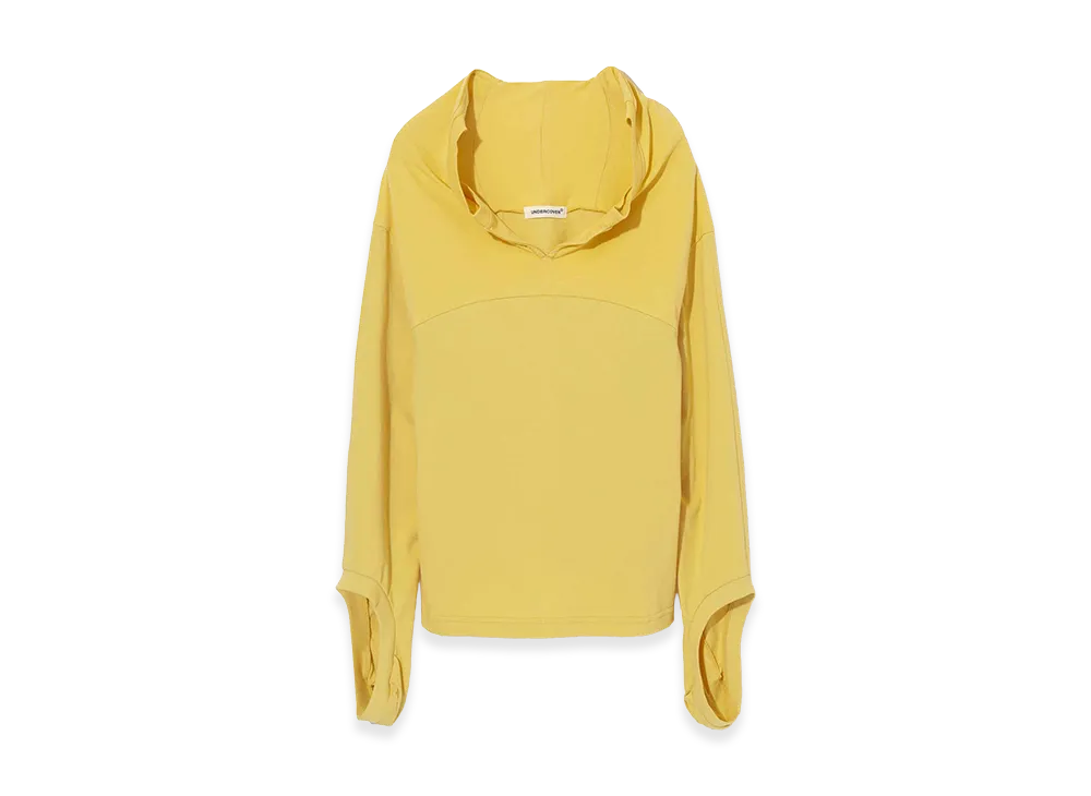 UNDERCOVER Cotton Cut & Sew Deconstructed Pullover "Yellow"