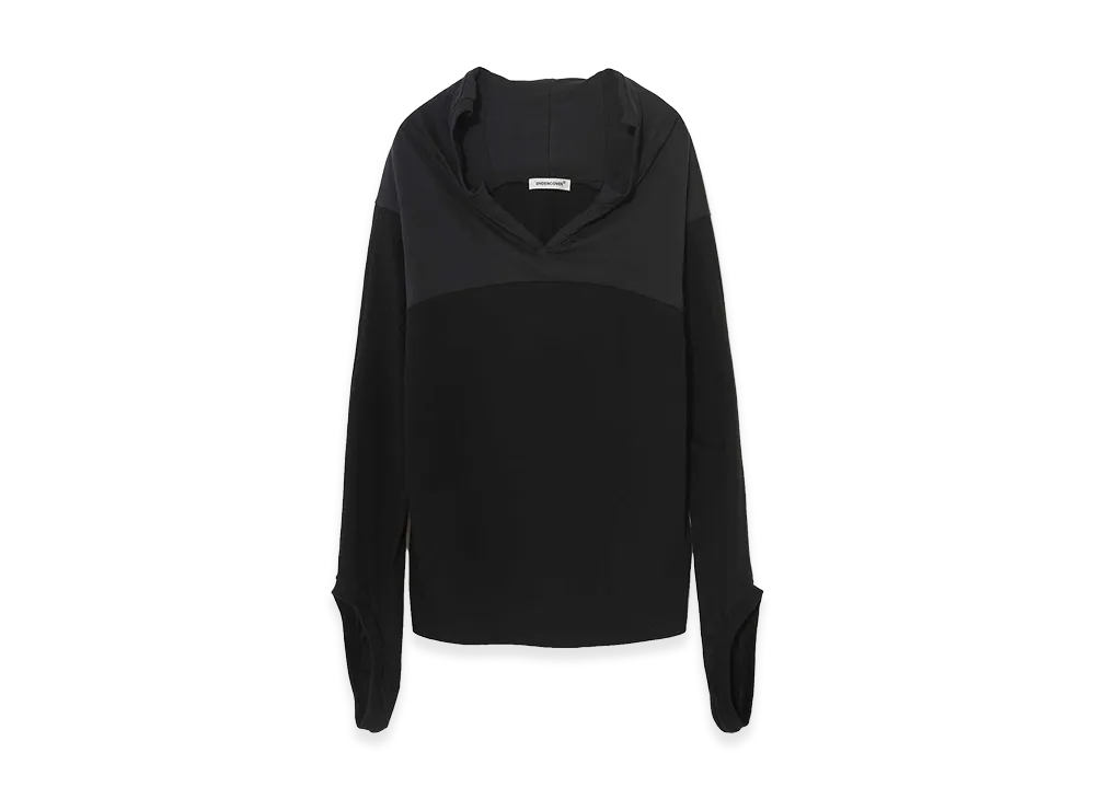 UNDERCOVER Cotton Cut & Sew Deconstructed Pullover "Black"