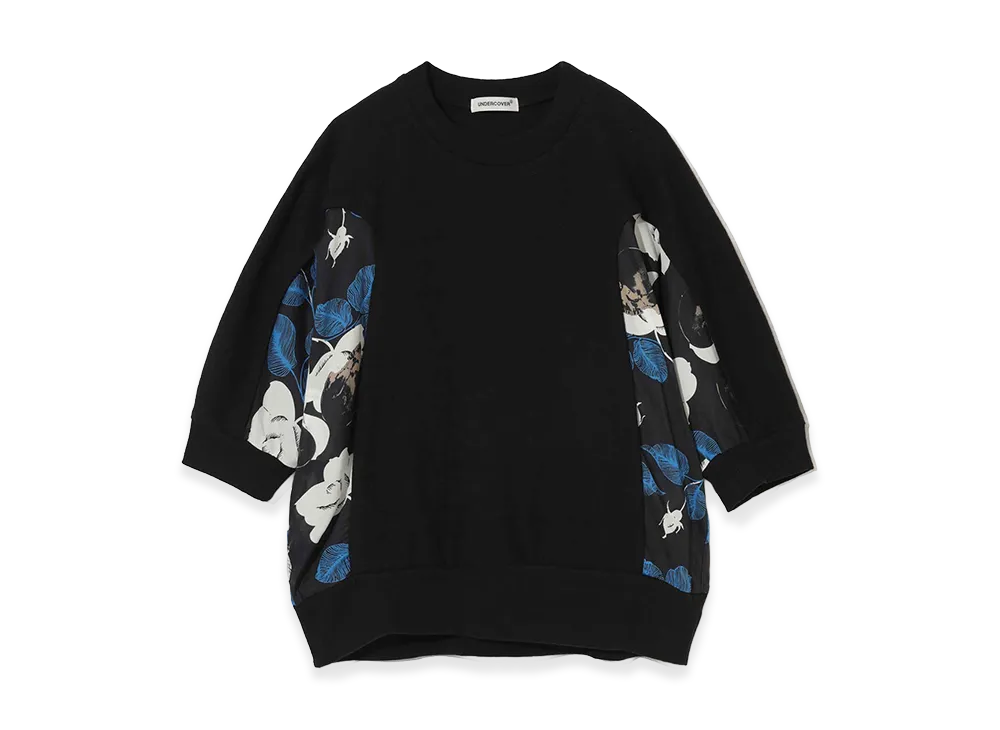 UNDERCOVER Cotton Short Sleeve Rib Cut & Sew "Black"