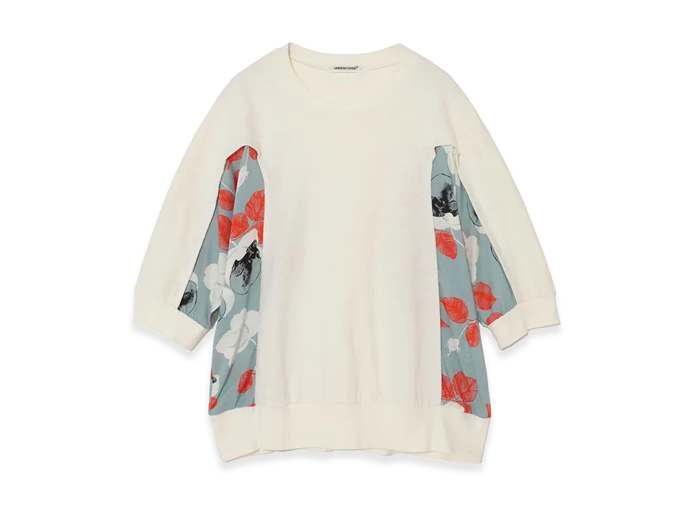 UNDERCOVER Cotton Short Sleeve Rib Cut & Sew "Ivory"