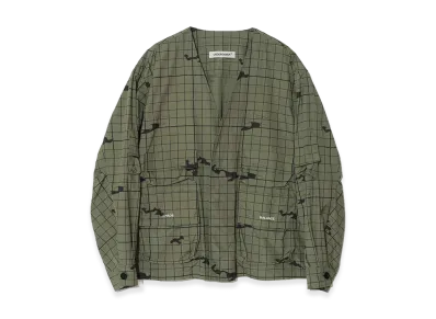 UNDERCOVER Cotton All-over Pattern Cargo Blouson "Gray Khaki Base"