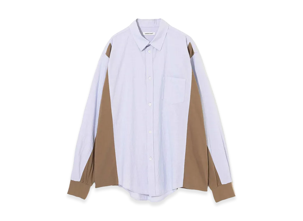 UNDERCOVER Cotton Typewriter Shirt "Blue St"