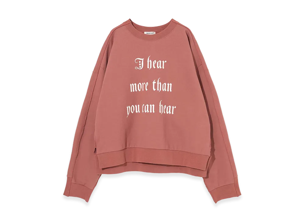 UNDERCOVER Cotton Sweatshirt Pullover "Pink Brown"