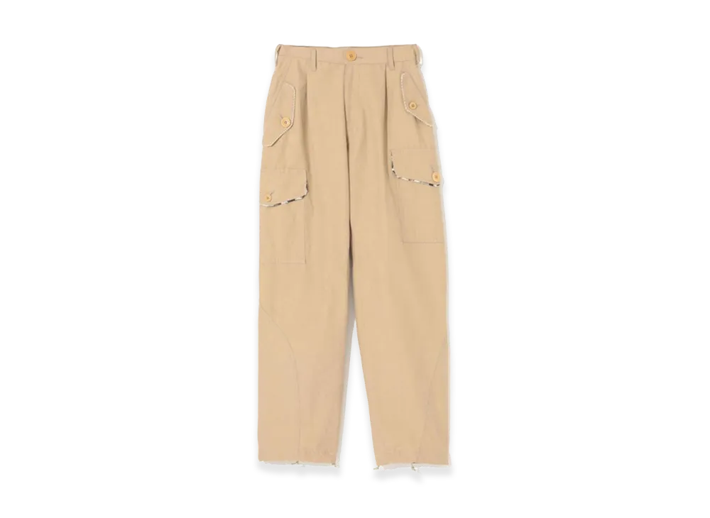 UNDERCOVER Cotton Linen Cargo Pants "Beige"