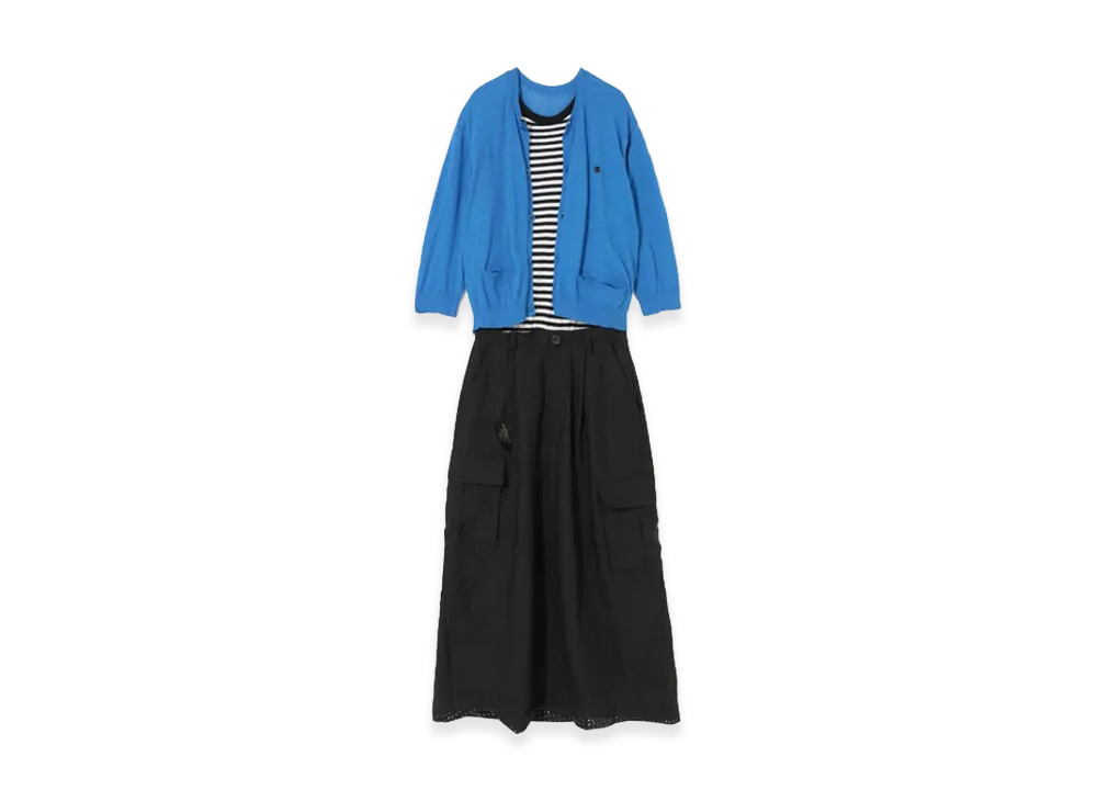 UNDERCOVER Cotton Linen Knit Custom Dress "Blue"