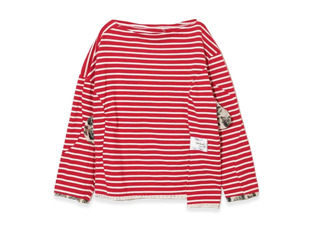 UNDERCOVER Cotton Long Sleeve T-shirt "Red Border"