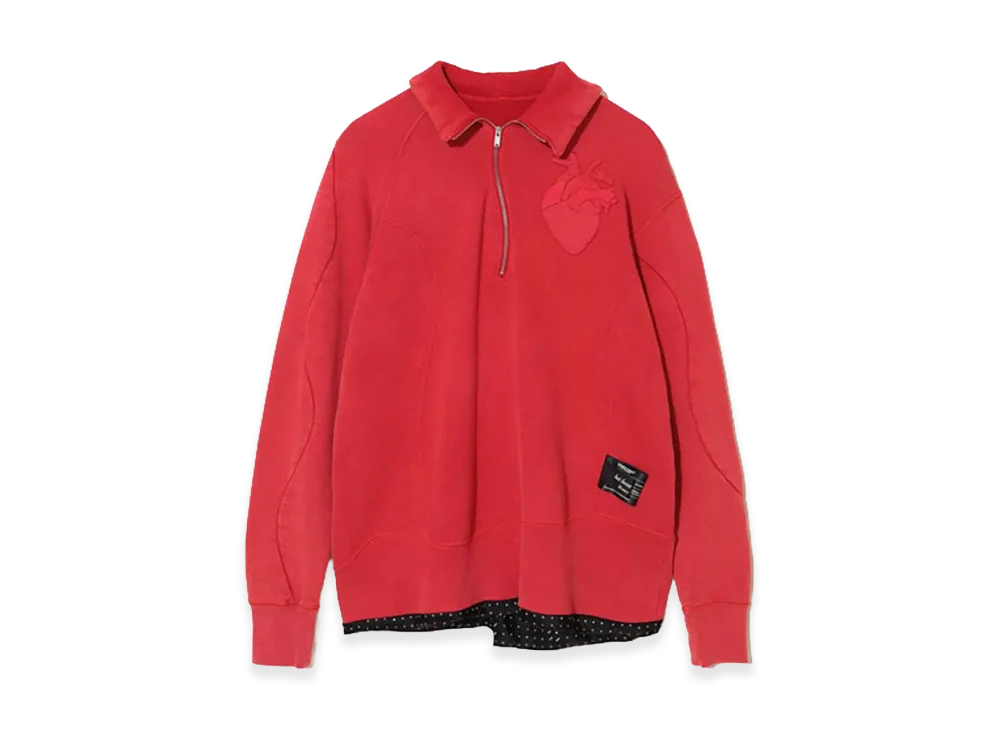 UNDERCOVER Cotton French Terry Sweatshirt Pullover "Red"