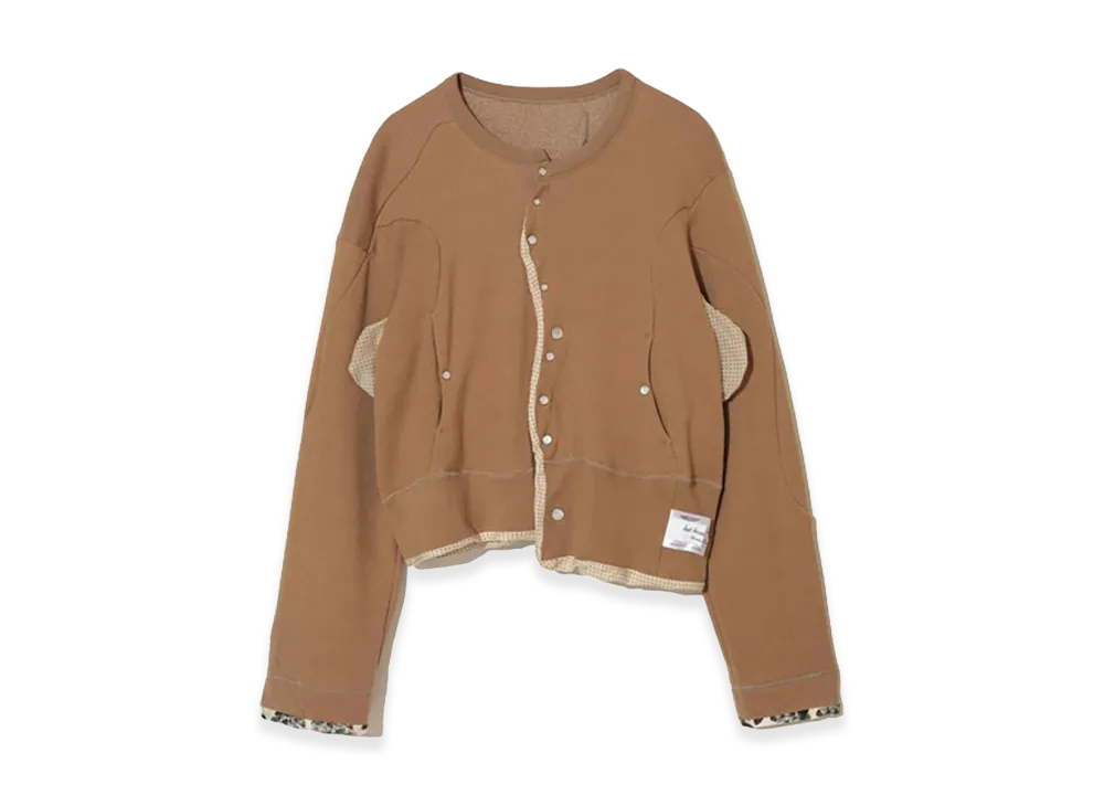 UNDERCOVER Cotton Brushed Back Cardigan "Beige"