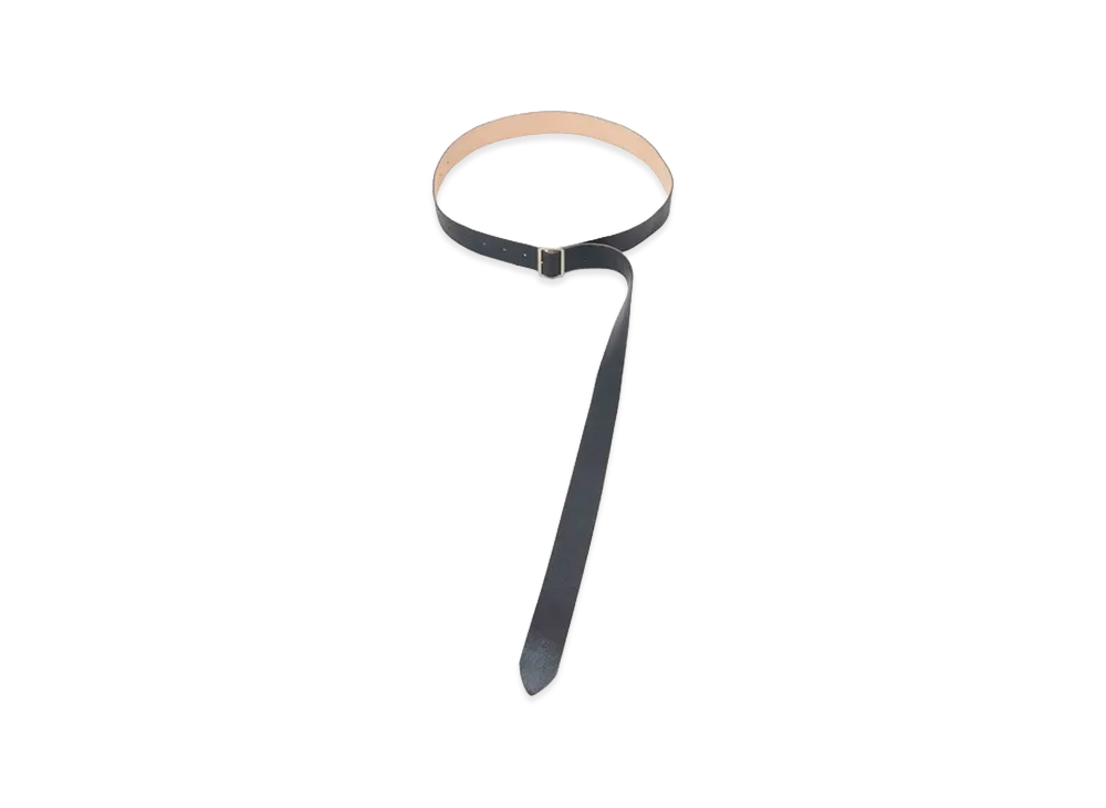 UNDERCOVER Sheepskin Cowhide Leather Belt "Black"