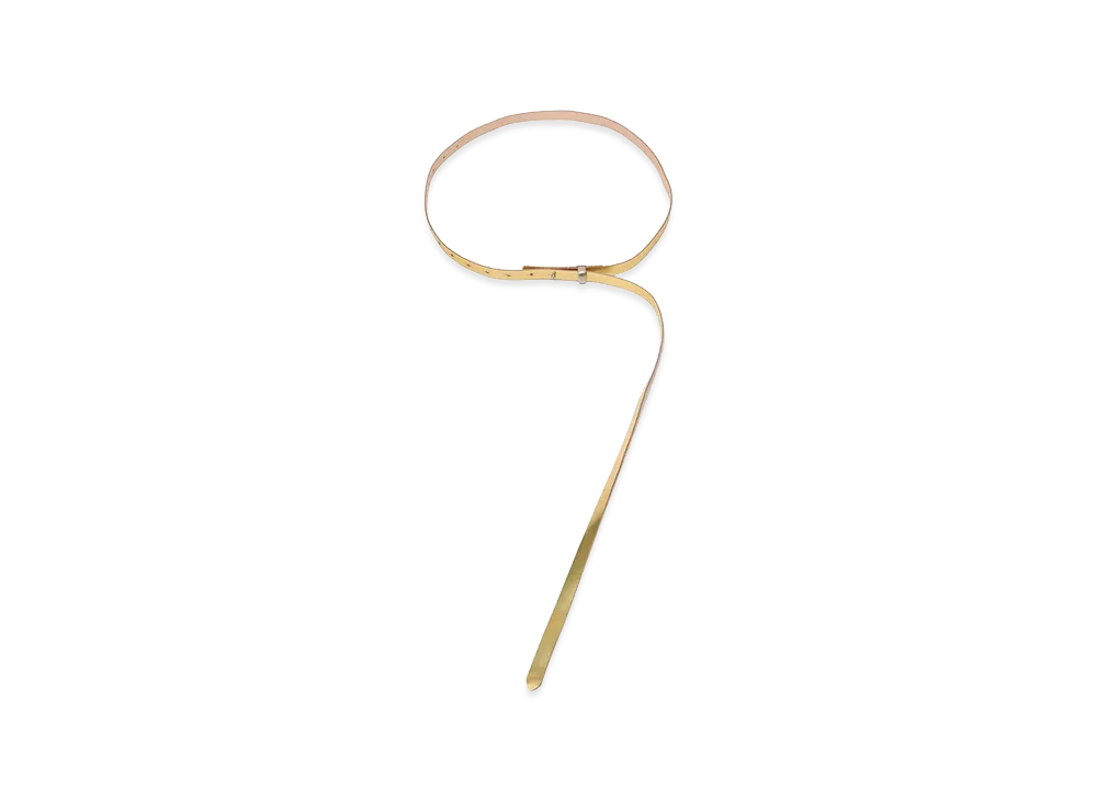 UNDERCOVER Sheepskin Cowhide Leather Giboshi Belt "Gold"