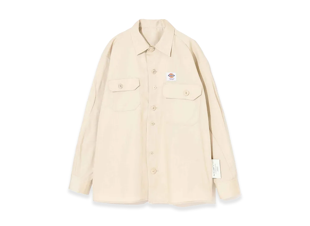 UNDERCOVER x Dickies Polyester Cotton Work Shirt "L.G.Beige"