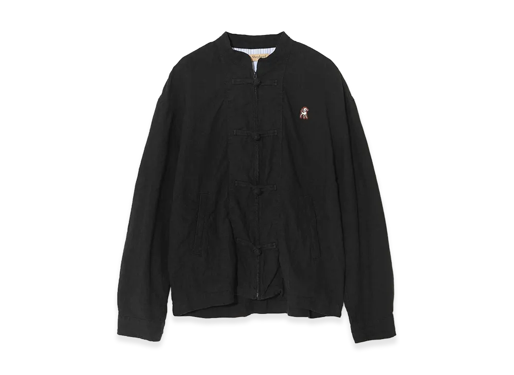 UNDERCOVER Linen Zip-Up China Jacket "Black"