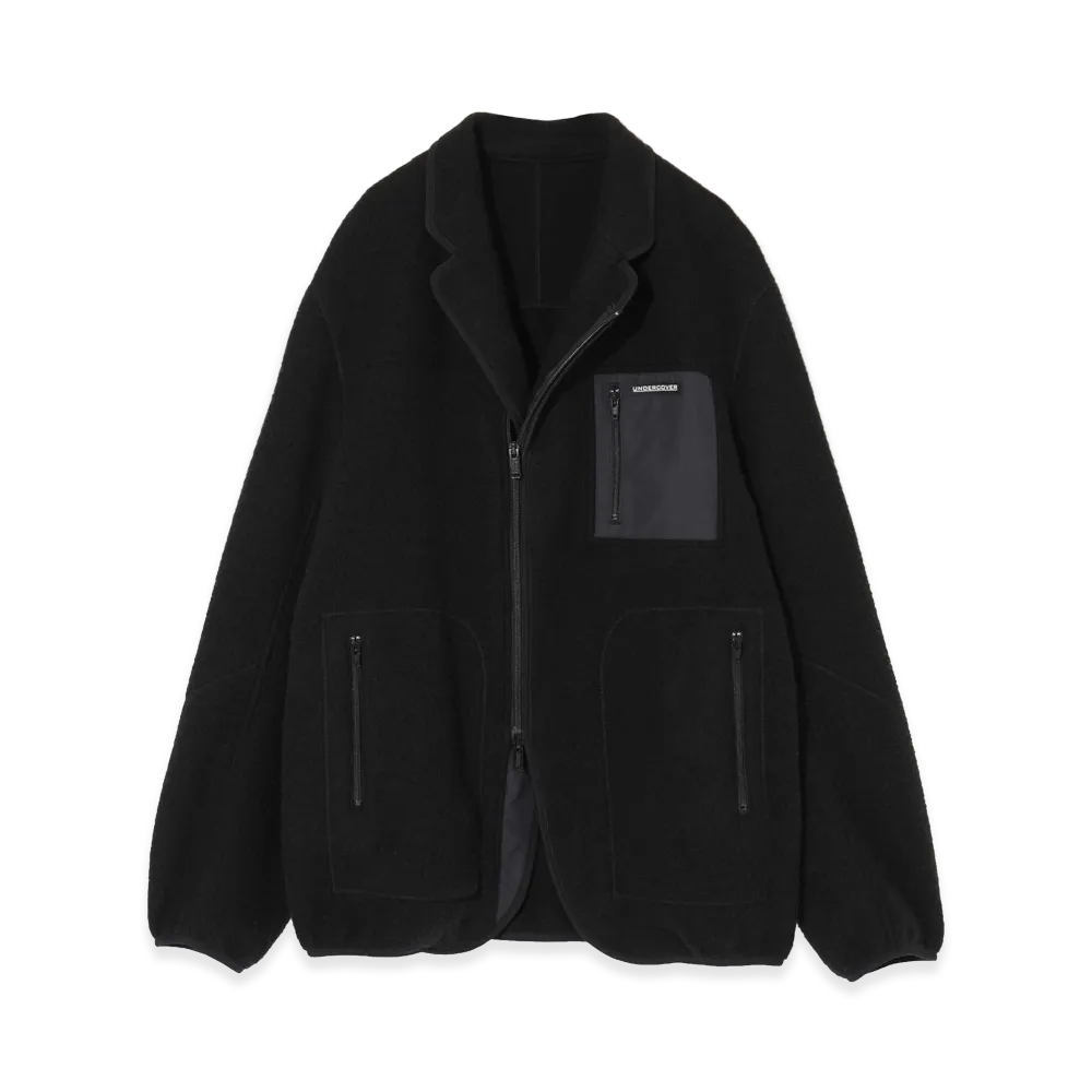 UNDERCOVER Wool Pile Jacket "Black"