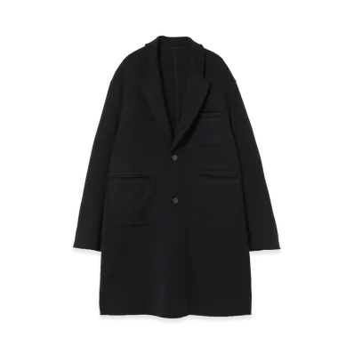 UNDERCOVER Wool Pile Long Jacket "Black"