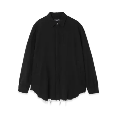 UNDERCOVER Yak Blend Wool Serge Shirt "Black"