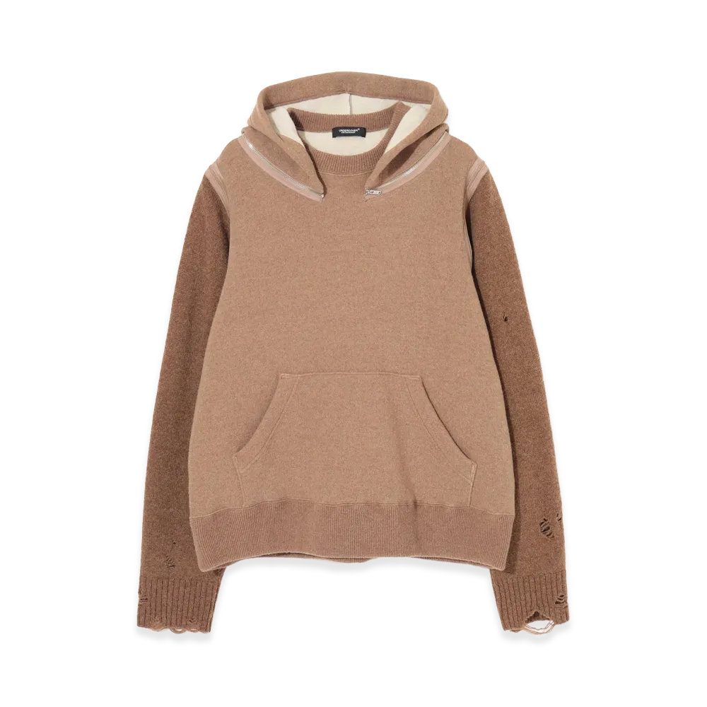 UNDERCOVER Wool Nylon Double Face Hoodie "Camel"